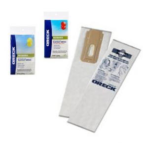 Oreck HEPA Filter Odour Fighting Upright Bags & Scented Tabs Kit